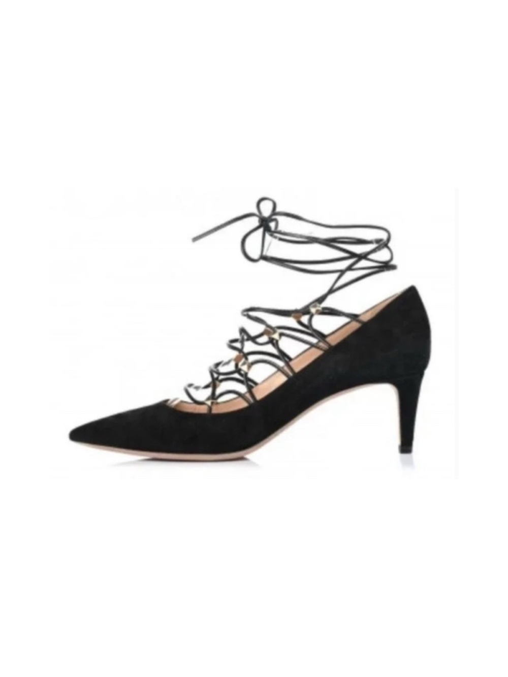 Valentino Rockstud Gladiator Lace-Up Pumps